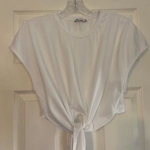 Zara bow knot crop top